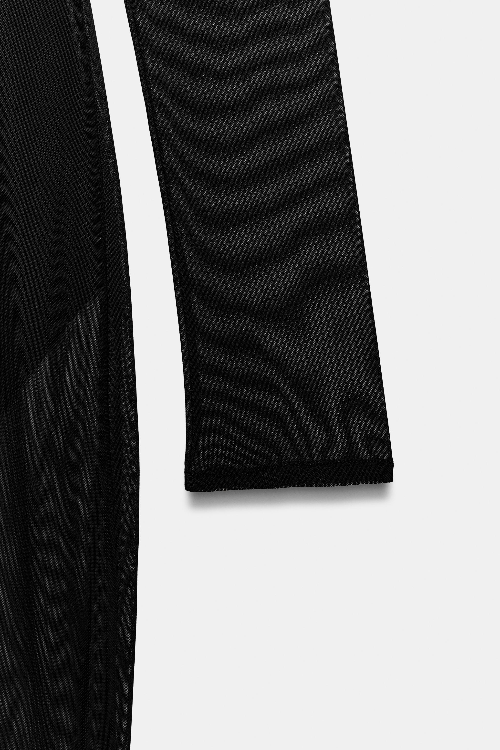 SEMI-SHEER BODYSUIT DRESS